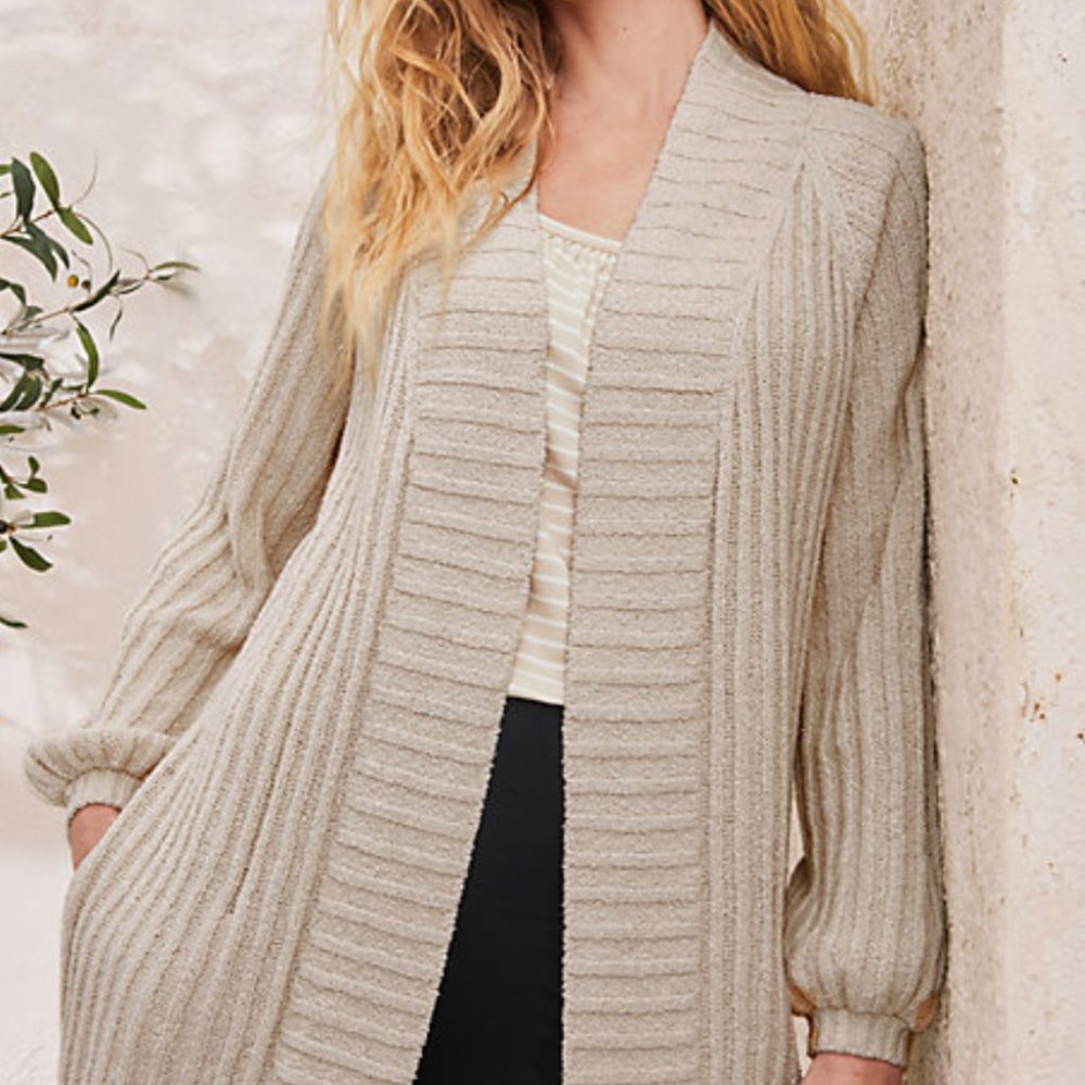 EUC Garnet Hill Organic-Cotton Cardigan